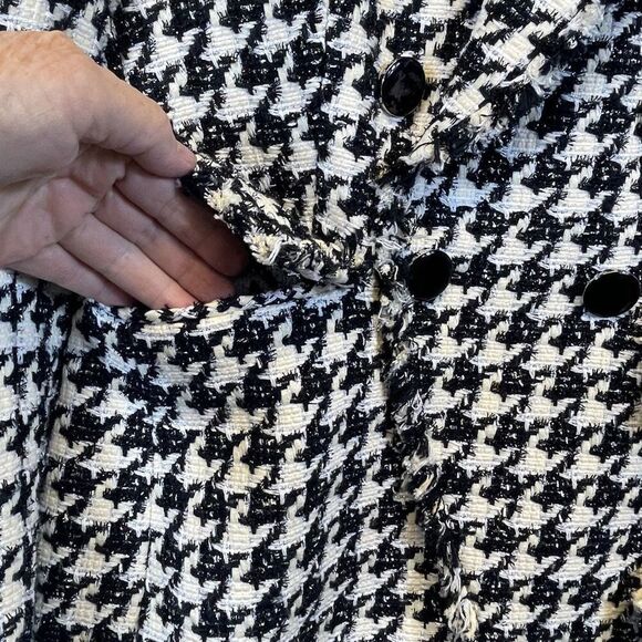 Veronica Beard Black and White Houndstooth Blazer sz 4 - Picture 5 of 14